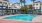 a swimming pool in a resort