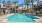 a pool in a resort